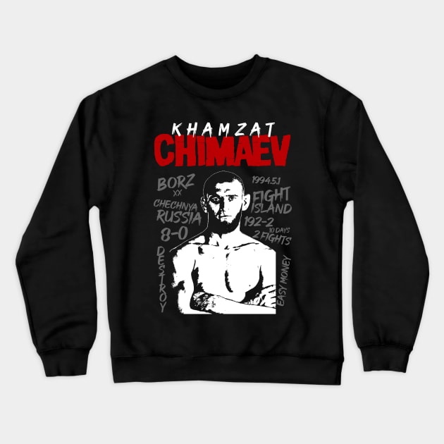 Khamzat Destroy Crewneck Sweatshirt by lockdownmnl09